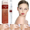 Dermatological Product Demonstration and Application Layout of Three Milliliter Clear Treatment Pen next to Shoulder Close Up