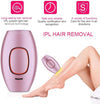 Infographic Demonstrating In Home Hair Epilation On Female Legs Next To Key Performance Benefits Icons