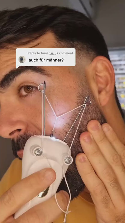 Electric Facial Threading Machine – جهاز حلاقة وإزالة شعر الوجه بالخيط الكهربائي للنساء